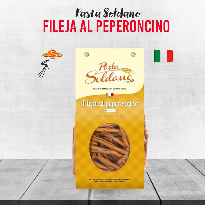Pasta Soldano Fileja Al Pepperoncino - 500g