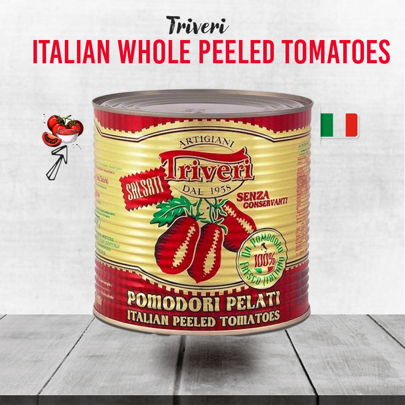 Triveri Italian Whole Peeled Tomatoes - 2.5kg