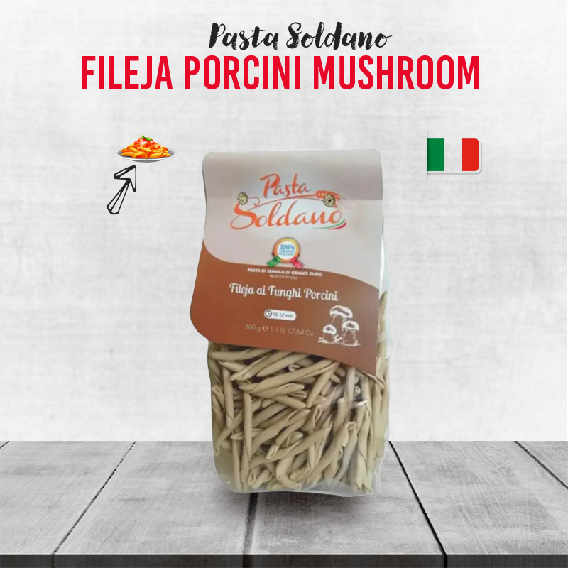 Pasta Soldano Fileja Porcini Mushroom - 500g